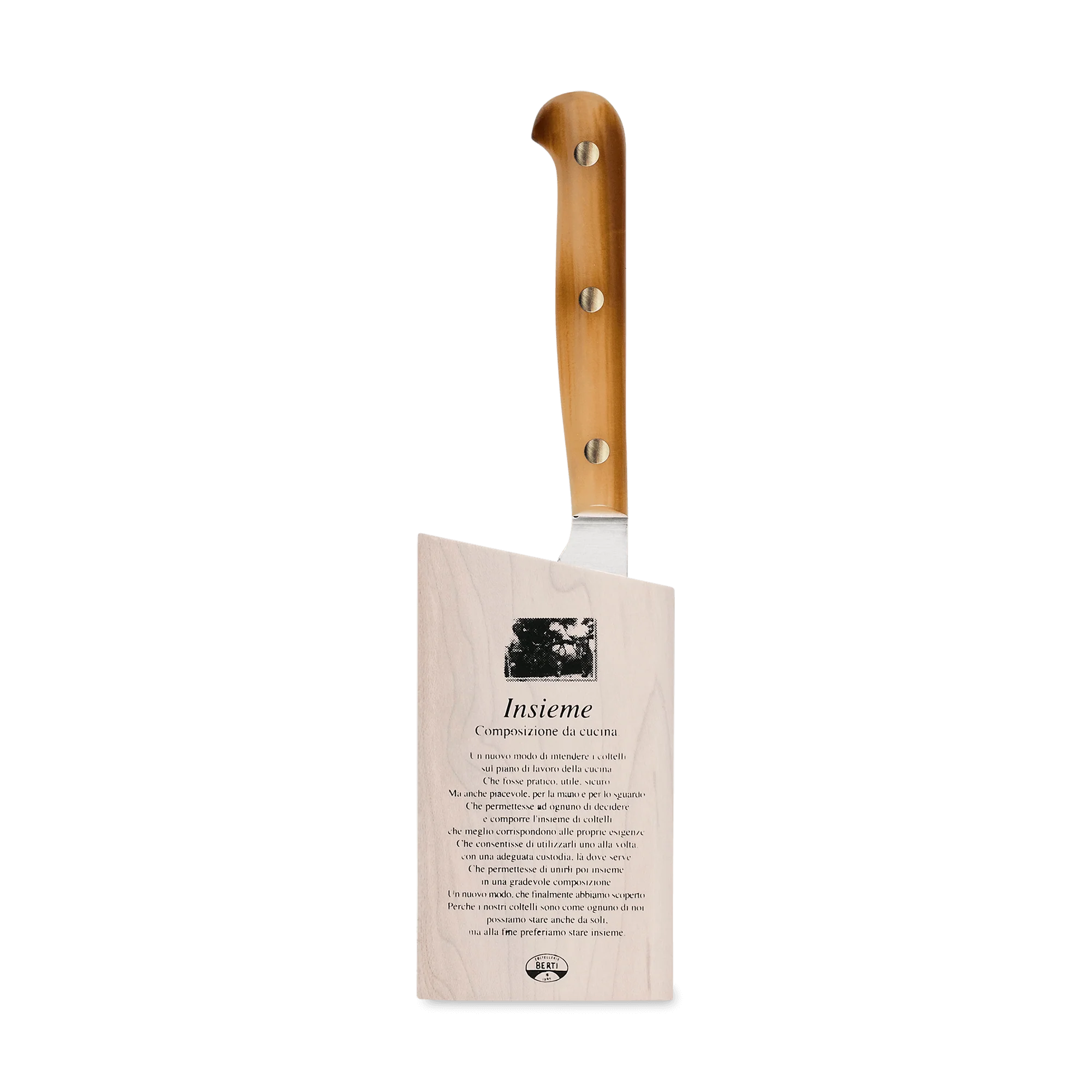 Coltello Straight Paring Knife Cornotech Handle