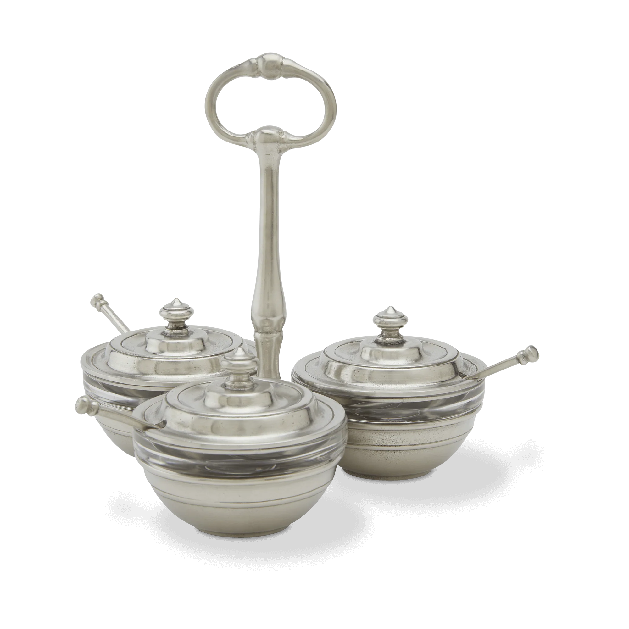 Condiment Caddy Set with Lids & Spoons - Image 2