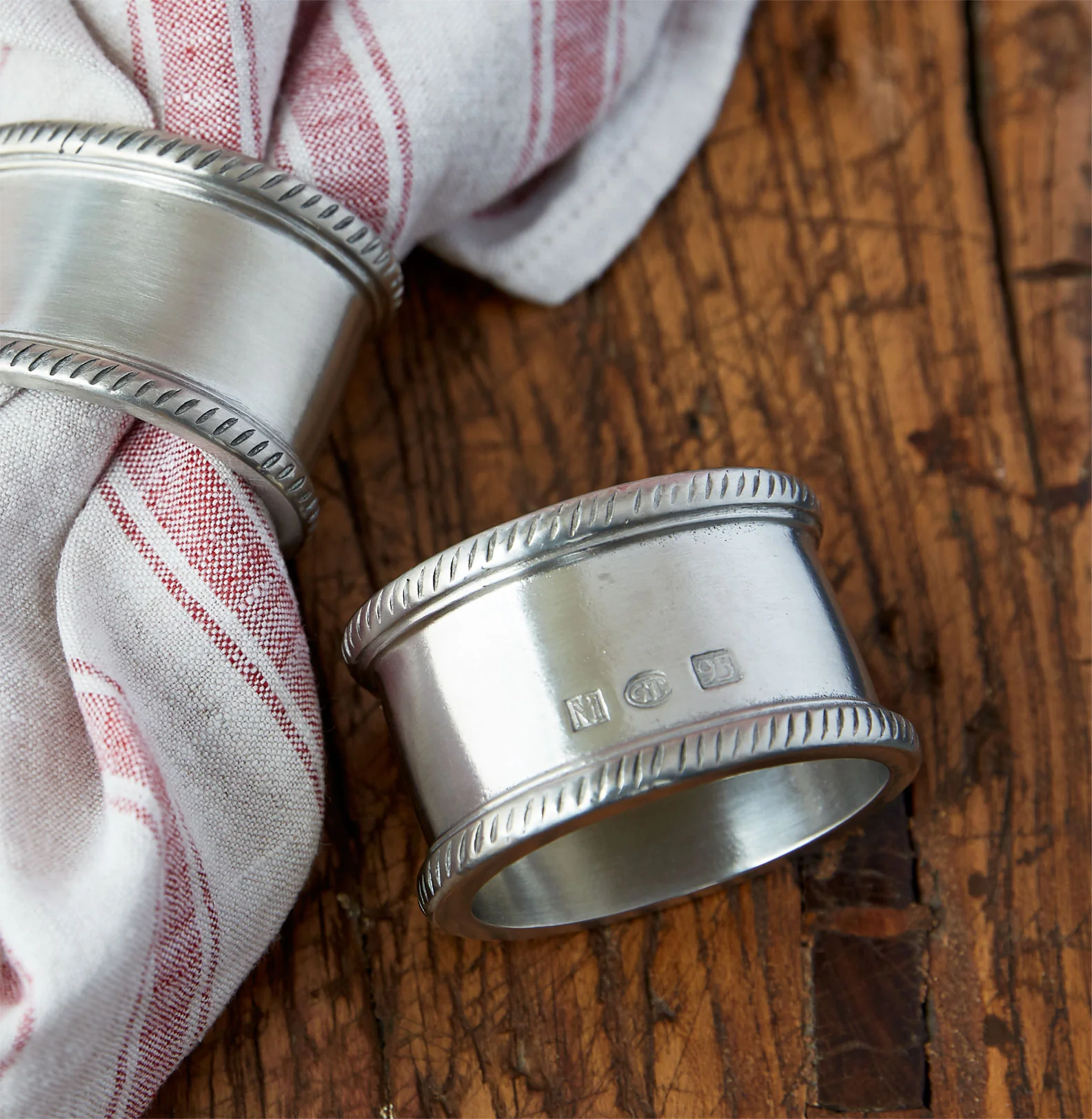 Luisa Round Napkin Ring, Pair - Image 2