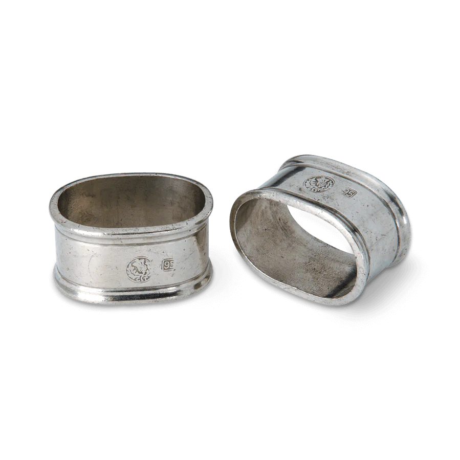 Oval Napkin Ring, Pair